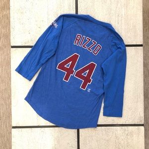 Cubbies RIZZO 3/4-sleeve Baseball Tee